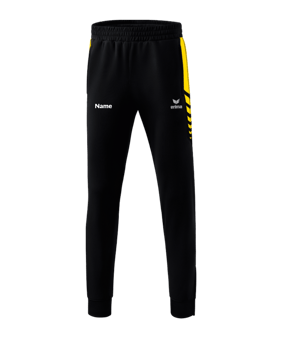 Erima Six Wings Worker Hose Kids Schwarz Gelb