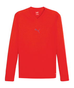 PUMA teamGOAL Baselayer Longsleeve Rot F01 - rot