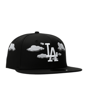 New Era MLB Los Angeles Dodgers Nighttime 59Fifty Fitted Cap Schwarz - schwarz