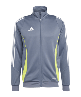 adidas Tiro 24 Trainingsjacke Grau Gelb - grau