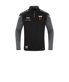 JAKO Performance Ziptop Kids Schwarz Grau F804