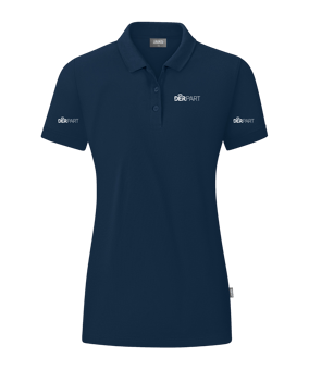 JAKO Organic Poloshirt Damen Blau F900