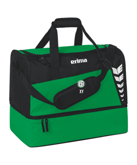 Erima Six Wings Sporttasche mit Bodenfach Gr. L Grün Schwarz