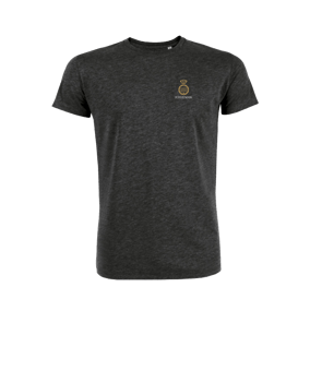 Merch Creator 2.0 T-Shirt Dark Heather Grey | #logo (beidseitig)