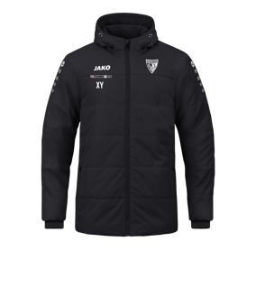 JAKO Team Coach Kapuzenjacke Schwarz F800