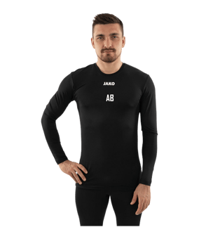 JAKO Function Longsleeve T-Shirt Schwarz F800