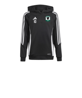 adidas Tiro 24 Hoody Kids Schwarz Weiss