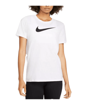 Nike Swoosh T-Shirt Weiss Schwarz F100 - weiss