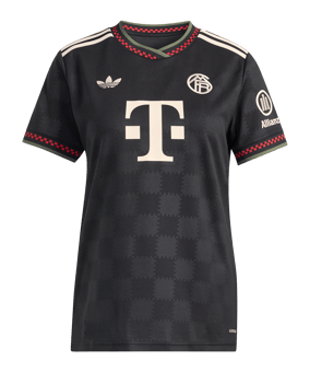 adidas FC Bayern München Trikot 3rd 2025/2026 Damen Schwarz - schwarz