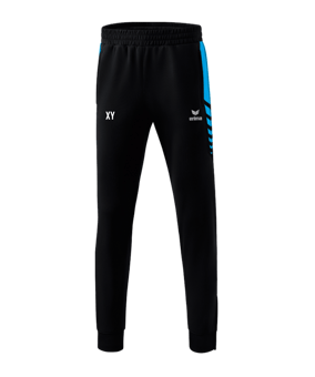 Erima Six Wings Worker Hose Kids Schwarz Hellblau