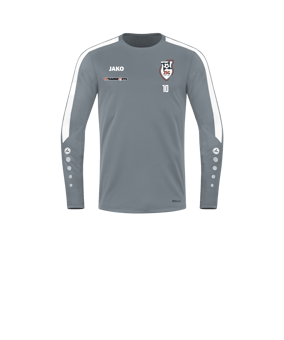 JAKO Power Sweatshirt Kids Grau Weiss F840
