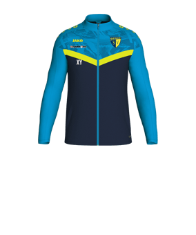 JAKO Iconic Polyesterjacke Kids Blau Gelb F914