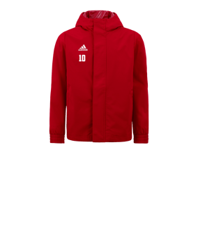 adidas Entrada 22 Allwetterjacke Kids Rot
