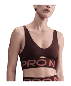 Nike Pro Indy Plunge Sport-BH Damen Rot F652