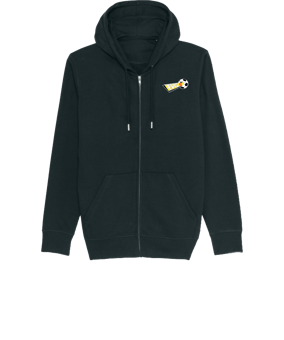 Merch Connector Zip-Hoodie Black | #justlogo4c