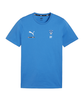 PUMA teamGOAL Casuals T-Shirt Blau F02