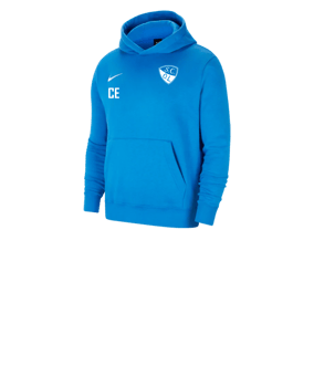 Nike Park 20 Fleece Hoody Kids Blau Weiss F463