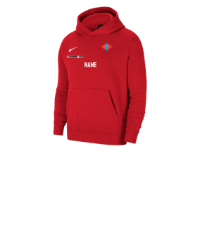 Nike Park 20 Fleece Hoody Kids Rot Weiss F657
