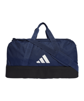 Sac de sport adidas Tiro League Duffel Bag Taille M, Bleu et Blanc