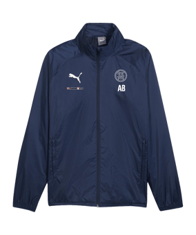 PUMA teamGOAL Allwetterjacke Blau Weiss F06