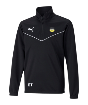PUMA teamRISE HalfZip Sweatshirt Kids Schwarz F03
