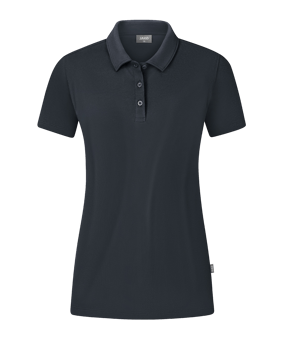 JAKO Organic Stretch Polo Shirt Damen Grau F830 - grau