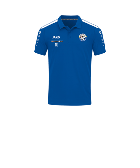JAKO Power Poloshirt Kids Blau Weiss F400