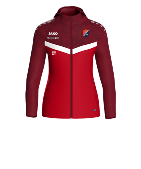 JAKO Iconic Kapuzenjacke Damen Rot F103