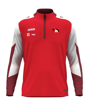 JAKO Dynamic Zip Sweatshirt Rot F114