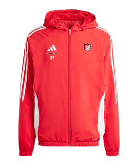 adidas Tiro 24 Windbreaker Rot Weiss