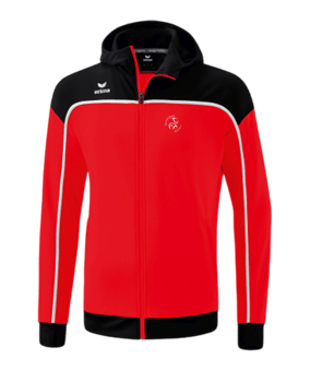 Erima Change by Kapuzenjacke Kids Rot Schwarz 