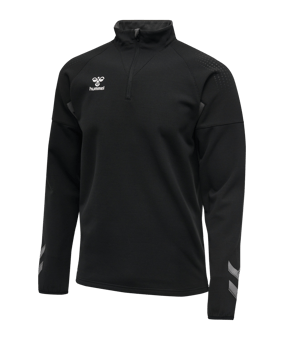 Hummel hmlLEAD HalfZip Sweatshirt Schwarz F2001 - schwarz