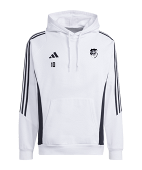 adidas Tiro 24 Hoody Weiss Schwarz