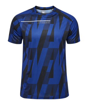 Hummel Court Aop Light Weight T-Shirt Blau F8558 - blau