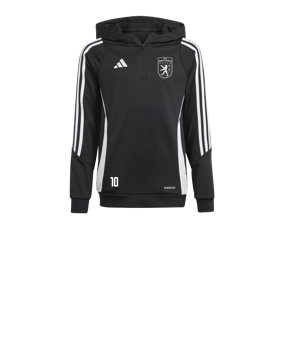 adidas Tiro 24 Hoody Kids Schwarz Weiss