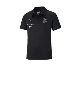 PUMA teamLIGA Sideline Polo Kids Schwarz F03