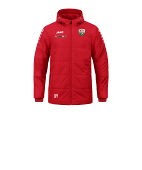 JAKO Team Coach Kapuzenjacke Kids Rot F100