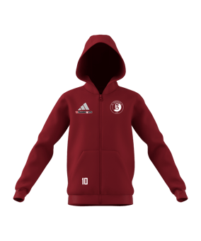 adidas Entrada 26 Kapuzenjacke Kids Rot