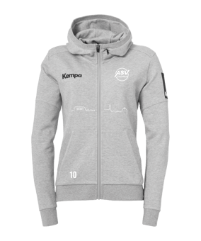 Kempa Status Kapuzenjacke Damen Grau F03
