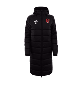 Veste longue de coach adidas Tiro 24 noir blanc 