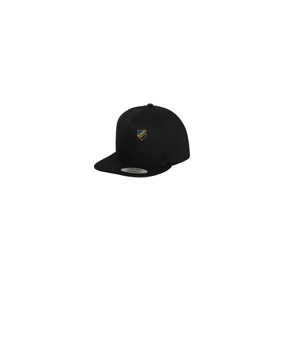 Merch 5 Panel Classic Snapback Cap Black Black