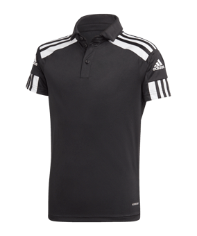 adidas Squadra 21 Poloshirt Kids Schwarz Weiss - schwarz