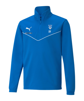 PUMA teamRISE HalfZip Sweatshirt Kids Blau F02
