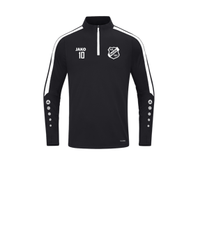 JAKO Power Sweatshirt Kids Schwarz Weiss F800