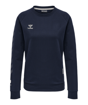 Hummel Move Grid Cotton Sweatshirt Damen Blau F7026 - blau