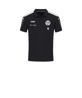 JAKO Power Poloshirt Kids Schwarz Weiss F800