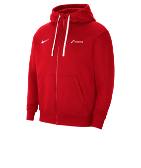 Nike Park 20 Fleece Kapuzenjacke Rot Weiss F657