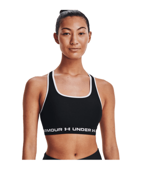 Under Armour Crossback Mid Sport-BH Damen F001 - schwarz
