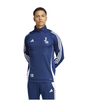 adidas Tiro 24 Trainingstop Blau Weiss Hockey Logo