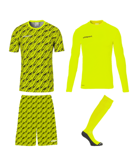 uhlsport Progressive Torwart Set Keeperset Kids Geel K92 - geel